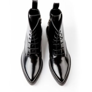 Inch 2 Dapper Pointed Toe Lace Up Boots Sz Euro 40